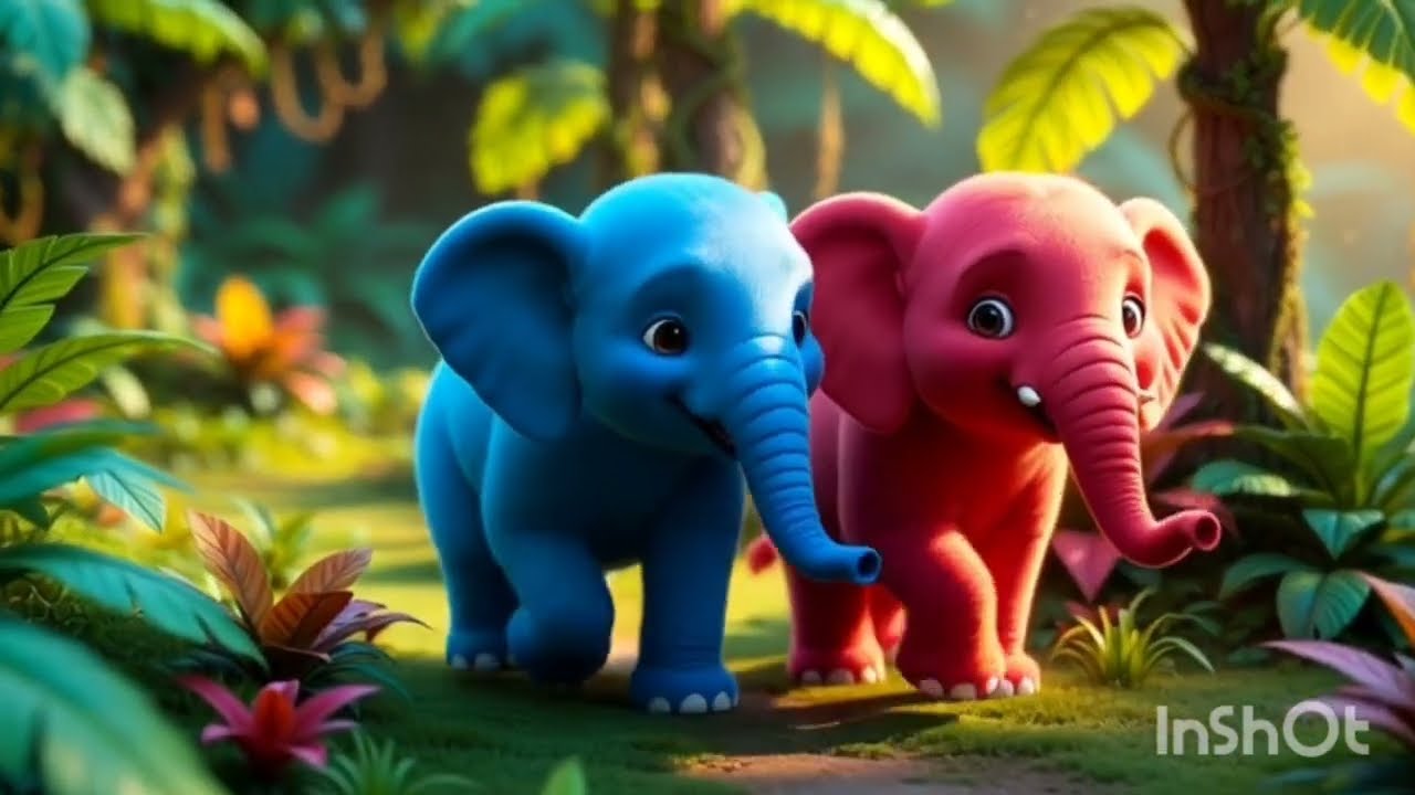 🐘Ek mota hati ghumne chala | “एक मुट्टा हाथी घूमने चला।”#cartoon #elephant #kids#hindirhymes