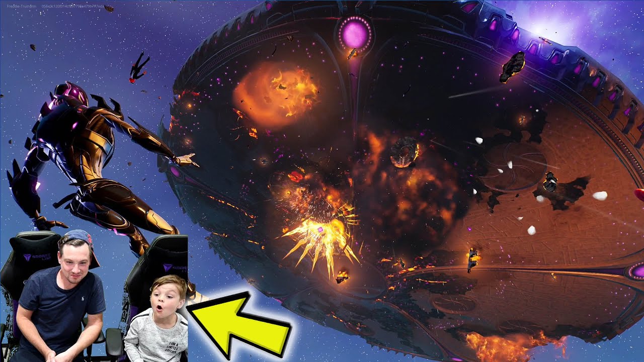 Watching The Full Fortnite Live Event With My 8 Year Old Kid Freddie! Our Reaction To The NEW Event