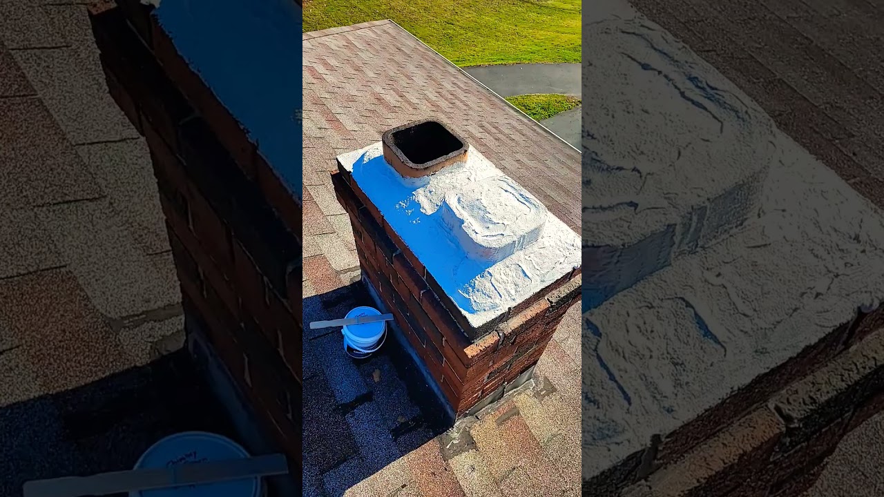 Sealing chimney crown pt1