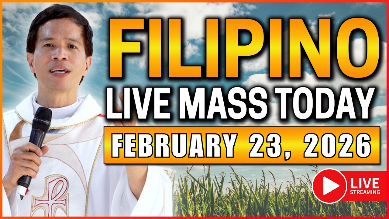 MONDAY FILIPINO ONLINE LIVE MASS TODAY || FEBRUARY 23, 2026 || FR. FIDEL ROURA