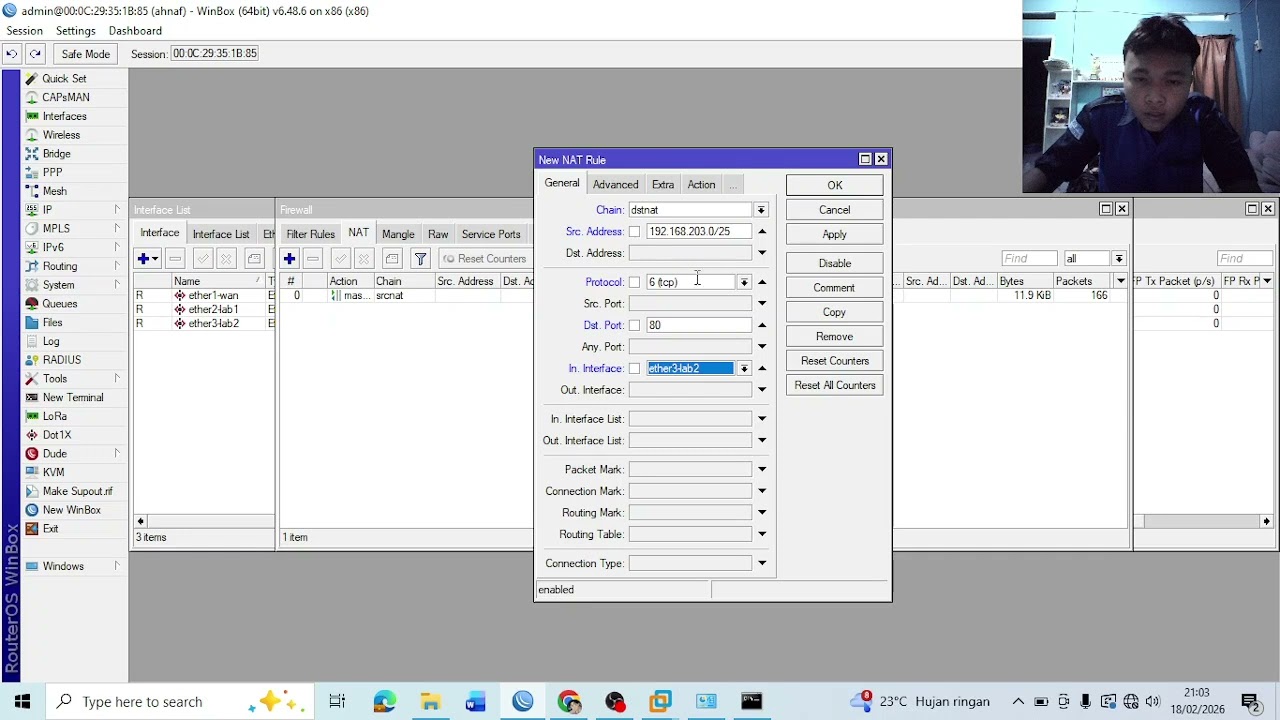 Tutorial memblokir situs http menggunakan mikrotik