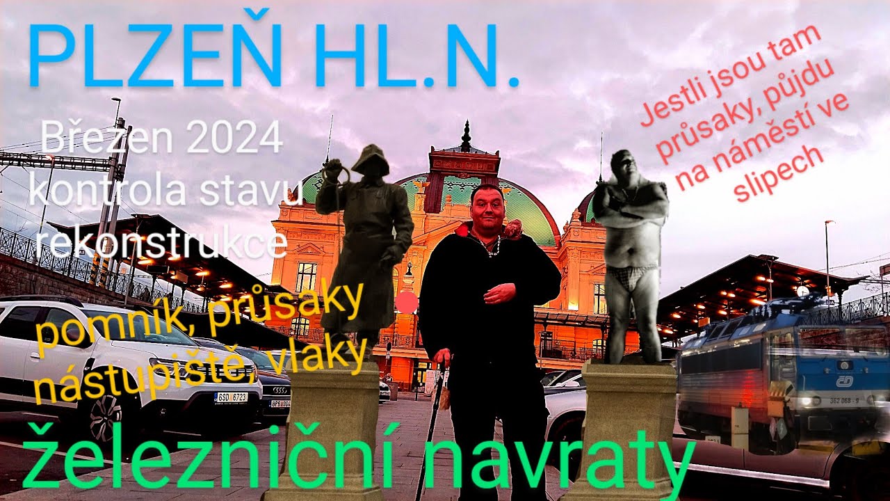 PLZEŇ hl.n.🚂-kontrola stavu rekonstrukce,🪦pomník a🚰 průsaky