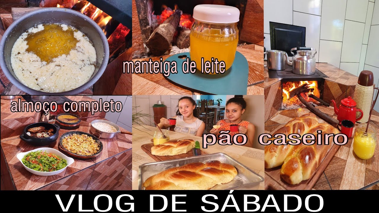 FIZ MANTEIGA DE GARRAFA+ ALMOÇO E PÃO CASEIRO/VLOG DE SÁBADO