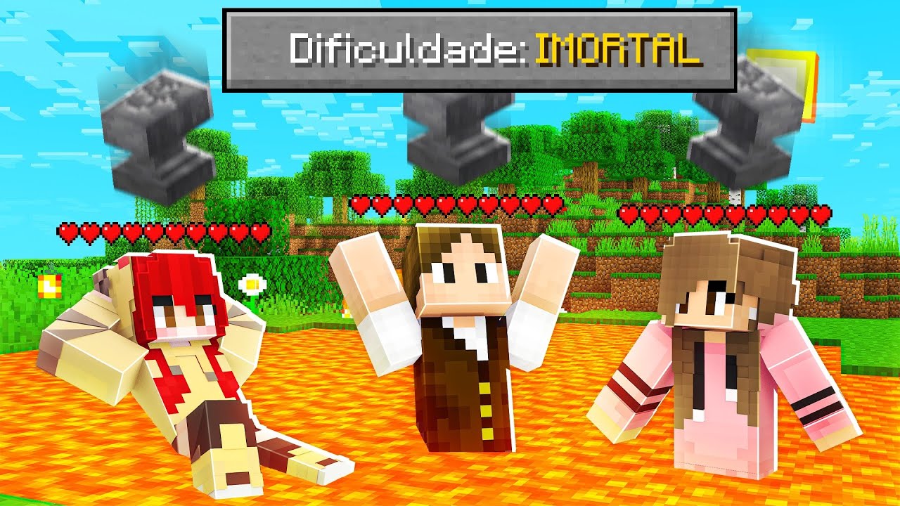 É IMPOSSÍVEL MORRER NO MINECRAFT