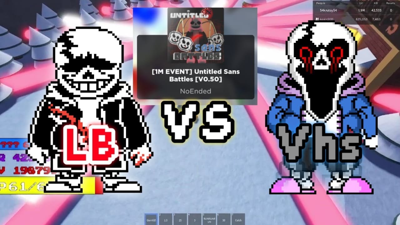 lb sans vs vhs sans in game [MAP UPDATE!] Untitled Sans Battles [V0.47]