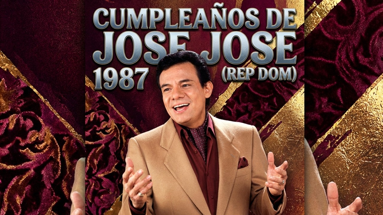 CUMPLEAÑOS DE JOSE JOSE 1987 REPUBLICA DOMINICANA