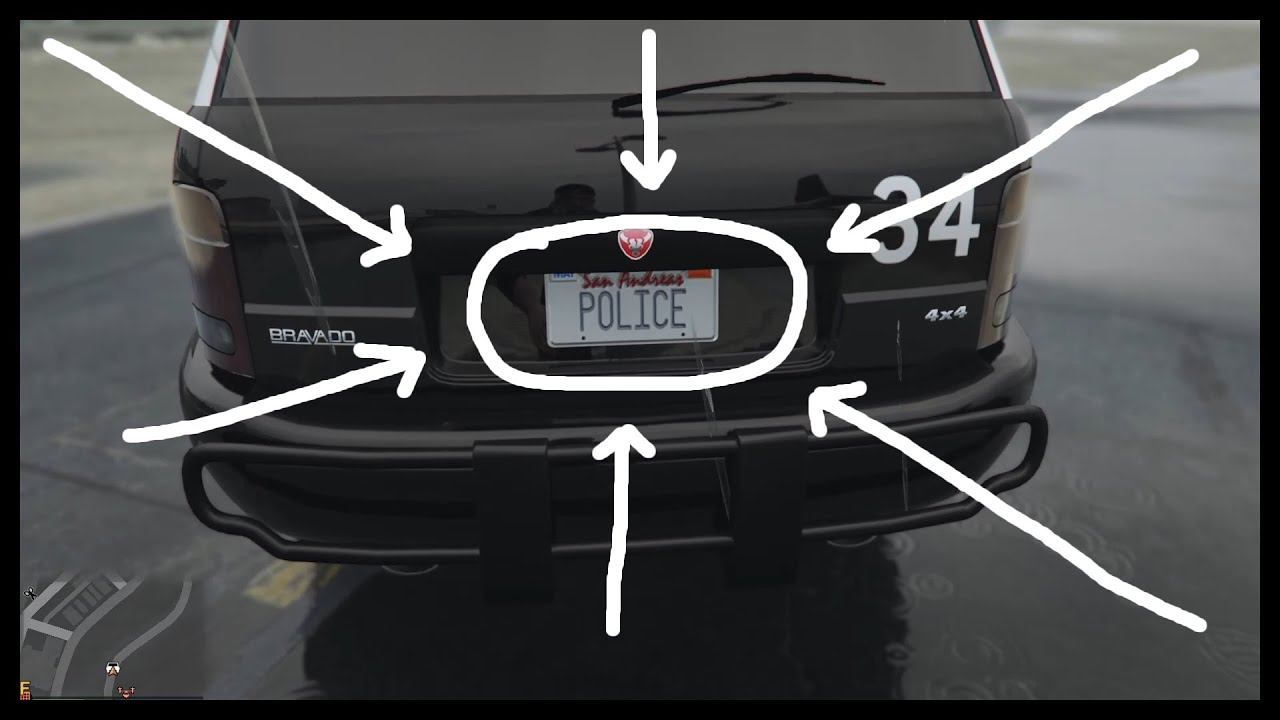 GTA Online 🚔 How to change the license plate of police cars