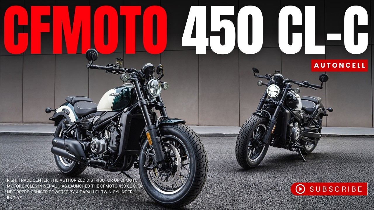 CFMoto 450 CL-C Launched in Nepal | Classic Cruiser Motorbike With a Parallel Twin-Cylinder Engine