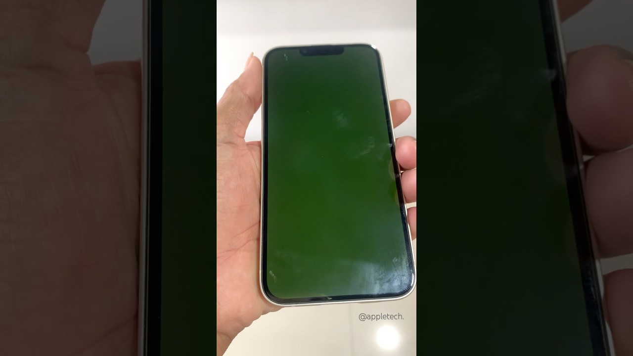 how to fix iphone 13 green screen #shorts #short #fix