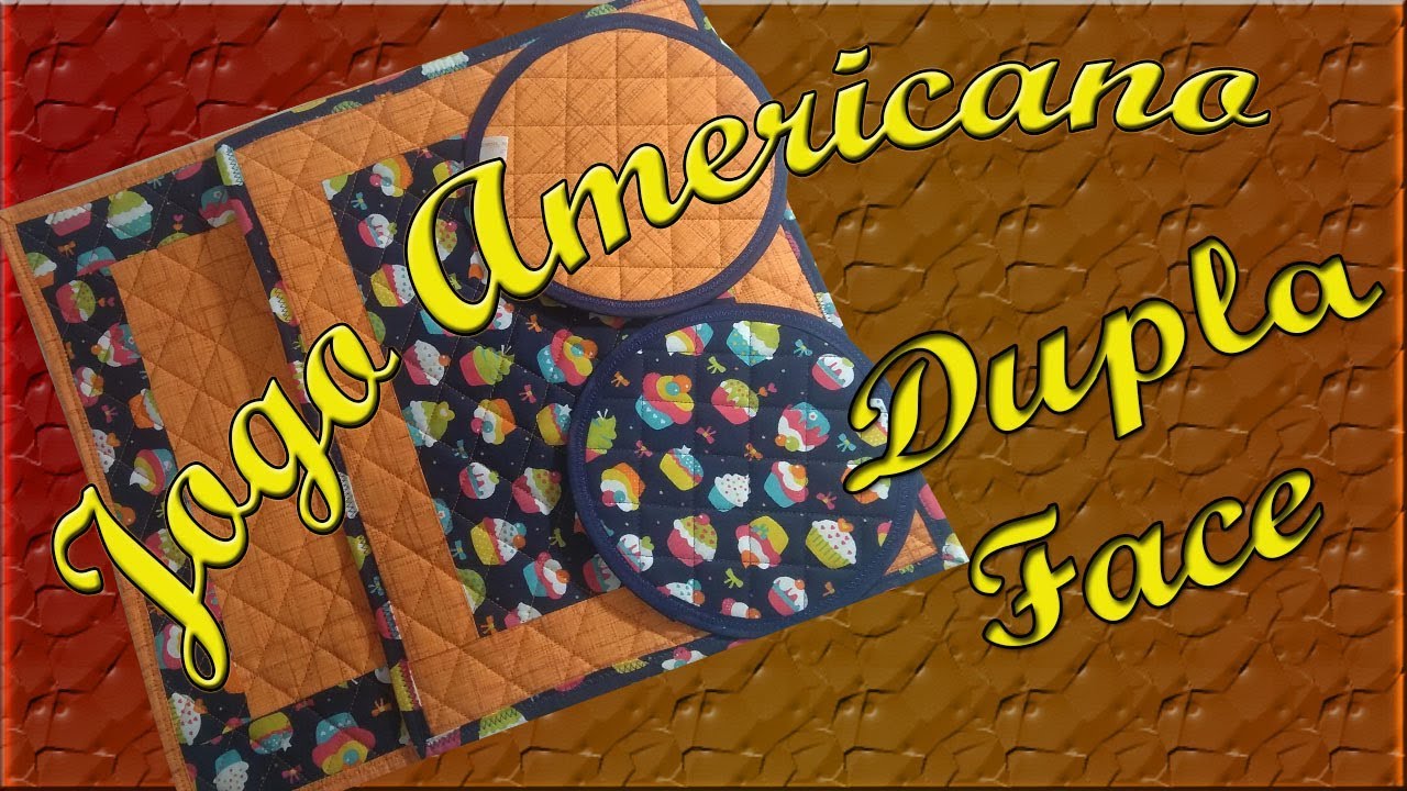 Como fazer um Jogo Americano dupla face com viés dupla face
