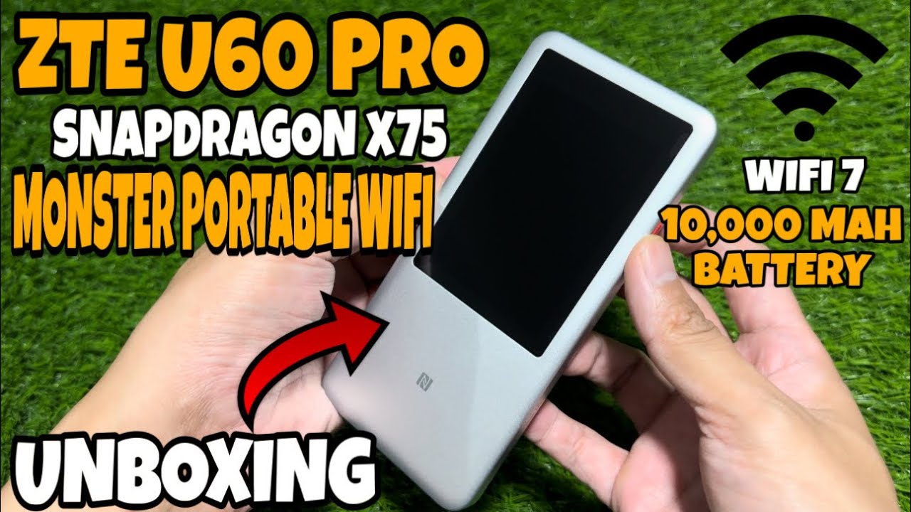 ZTE U60 PRO PORTABLE WIFI | UNBOXING AND TEST SETUP