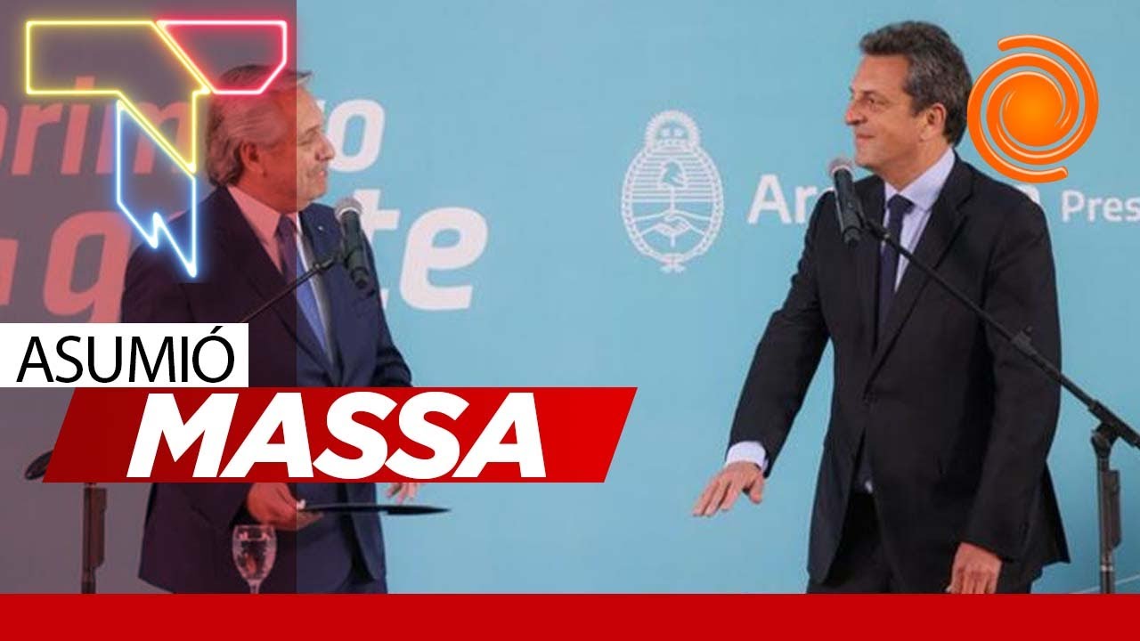 Sergio Massa asumi&oacute; como ministro de Econom&iacute;a sin la presencia de Cristina Kirchner