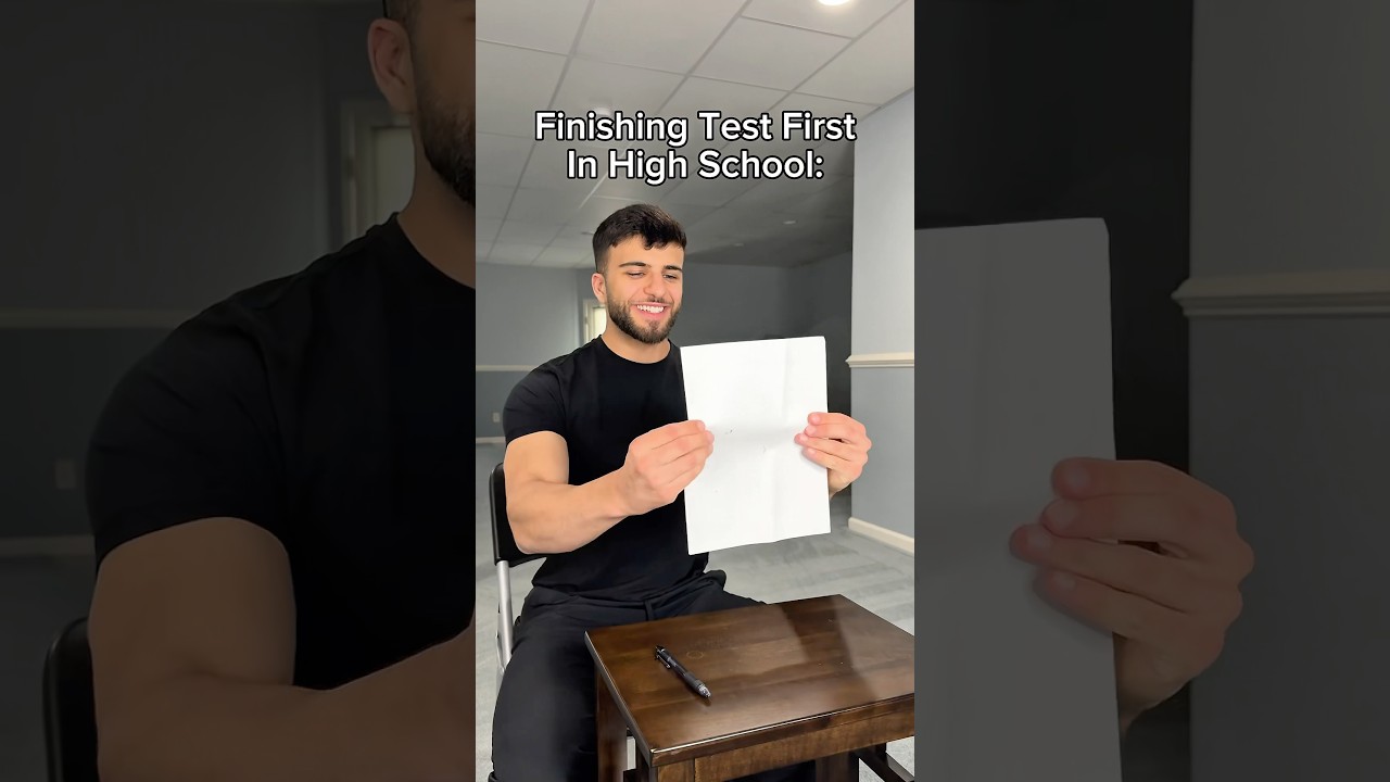 Finishing Test First In High School Vs College 🏫