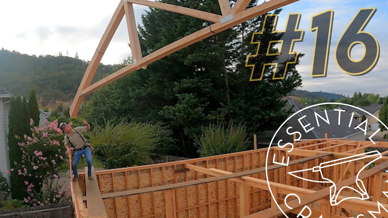 Trying to NOT DIE while Flying Trusses: Shop Build #16