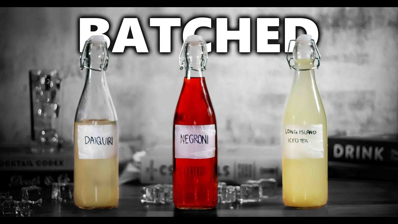 How to Batch a Negroni, Daiquiri & Long Island Iced Tea!
