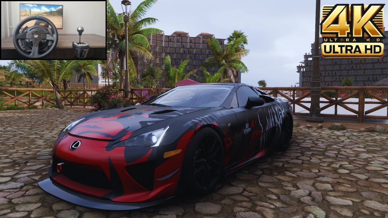 Forza Horizon 5 Lexus LFA Steering Wheel Gameplay | Thrustmaster T300RS + TH8A Shifter