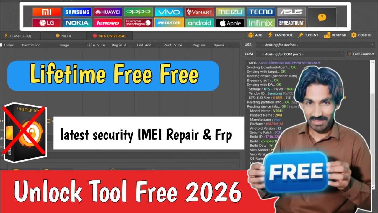 Free Unlock Tool New Update 2026 Without Activation || Latest Security IMEI Repair Tool