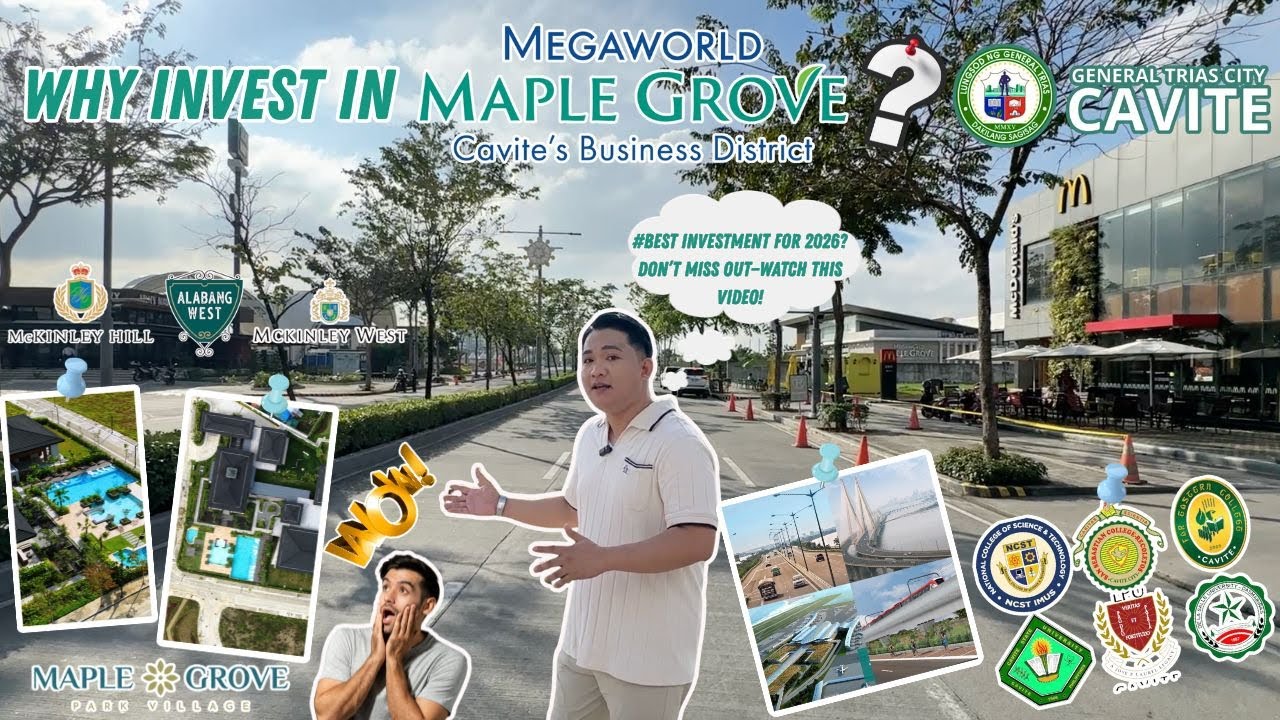 WHY INVEST IN MAPLE GROVE CAVITE'S BUSINESS DISTRICT? INQUIRE TODAY +63977 430 0276