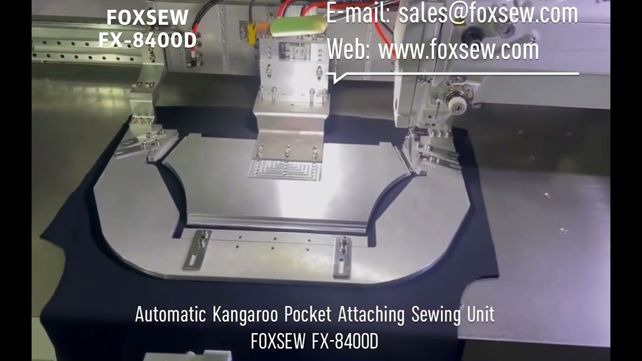 Automatic Kangaroo Pocket Attaching Sewing Machine