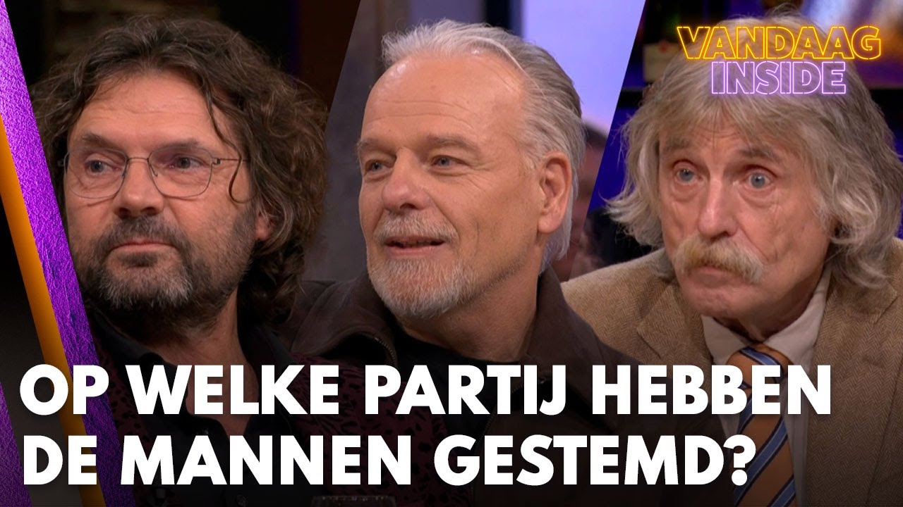Op welke partij hebben de Vandaag Inside-mannen gestemd? | VANDAAG INSIDE