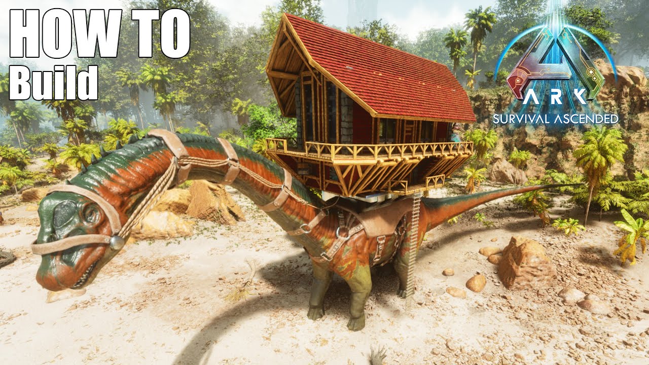 How to Build a Bronto Platform House (Bronto Base) in ARK Survival Ascended