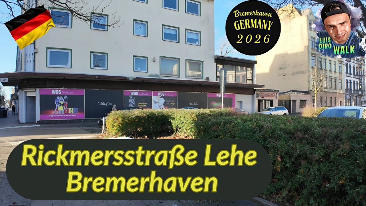 Rickmersstraße Lehe Bremerhaven Walk🌏Bremerhaven / Germany✈️ 🇩🇪 - January 2026 - (4K Video)