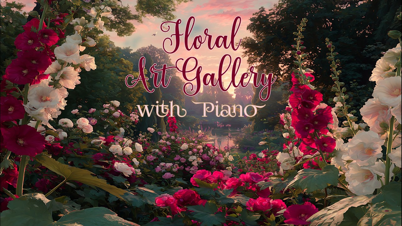 A Garden in Bloom | Floral Fine Art Gallery with Classical Piano Music - 3.5 Hours of Relaxation
