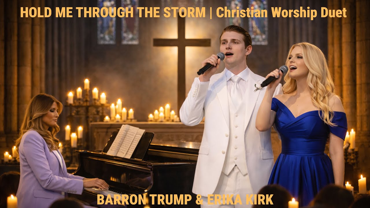 HOLD ME THROUGH THE STORM | Christian Worship Duet | BARRON TRUMP & ERIKA KIRK
