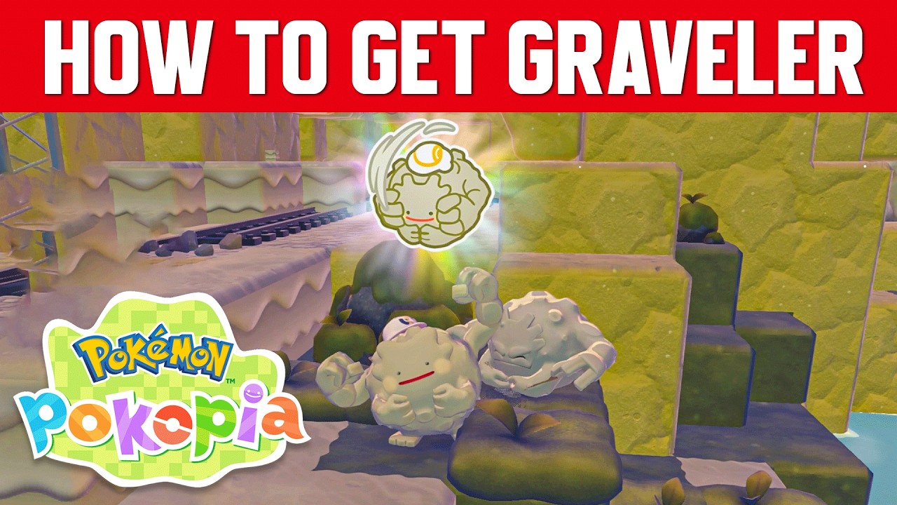 Pokemon Pokopia - How to get Graveler and Learn Roll Out