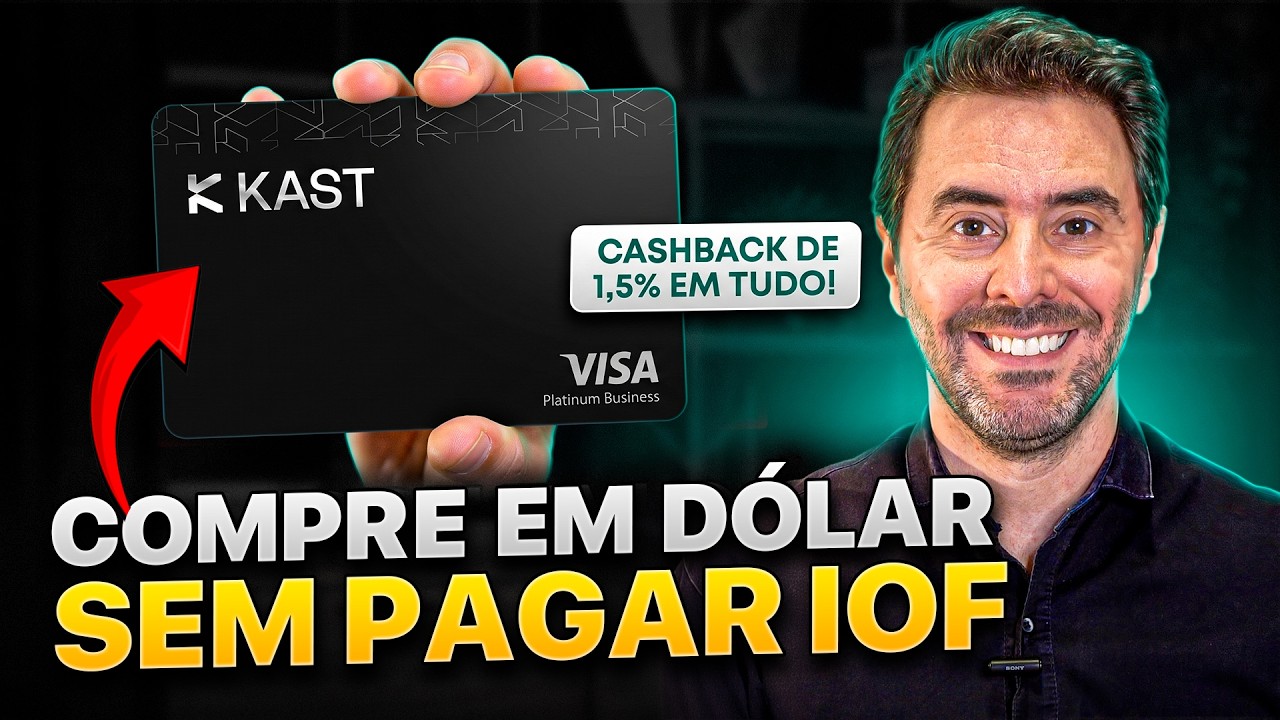 KAST CARD: como gastar no exterior com ZERO IOF e ganhar at&eacute; 50 D&Oacute;LARES de b&ocirc;nus