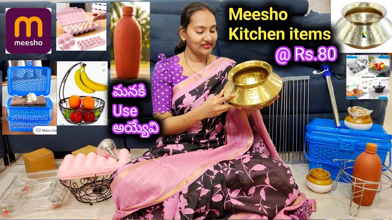 Meesho లో కొత్తగా వచ్చిన మనకి చాలా అవసరం అయ్యే kitchen items ఇవన్నీ👌 ఎలా Help అవుతాయో చూడండి #meesho