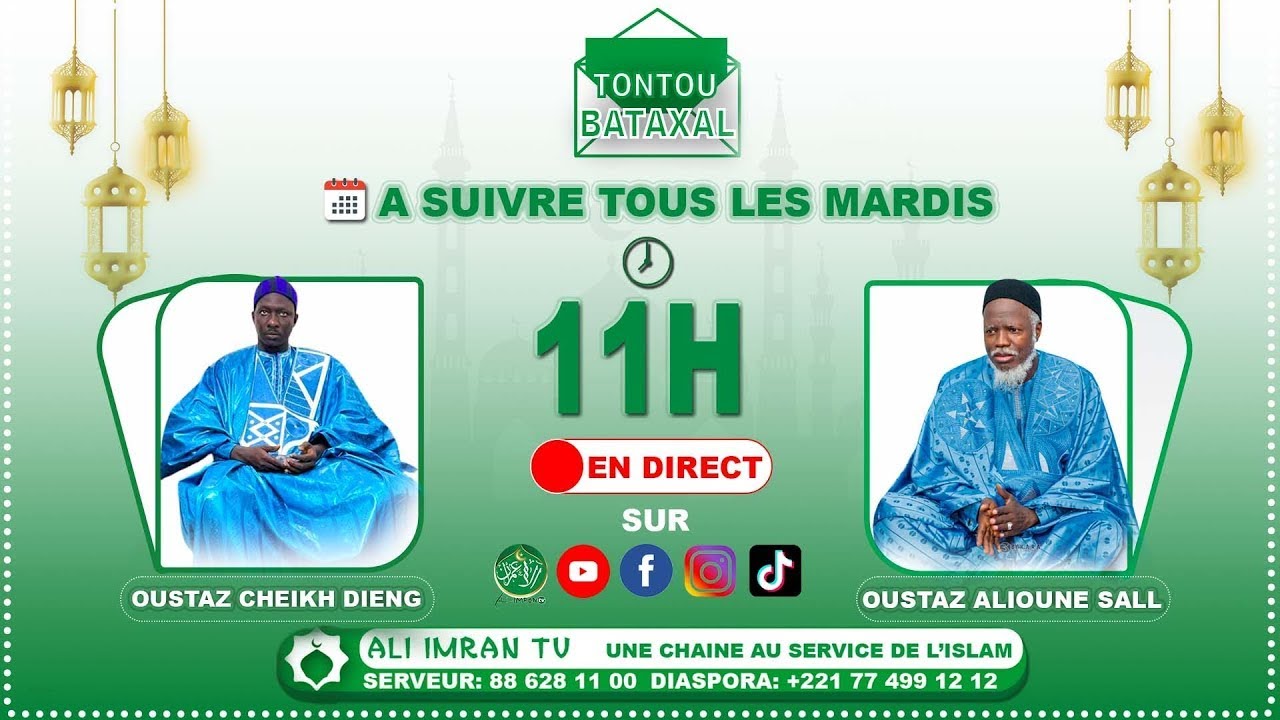 (DIRECT) Tontou Bataxal Ak Oustaz Alioune Sall Ak Serigne Cheikh Dieng Du Mardi 03 Mars 2026