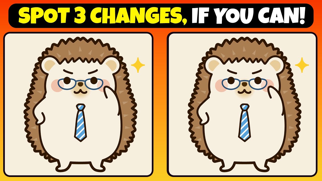 SPOT 3 CHANGES, IF YOU CAN! | Find 3 Differences👀💥