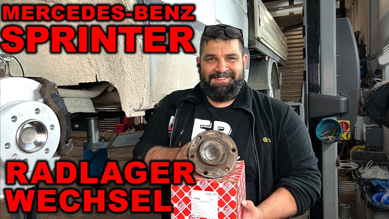 🔧 Vorderes Radlager am Mercedes Benz Sprinter W906 – Präzision auf der Presse 🔧