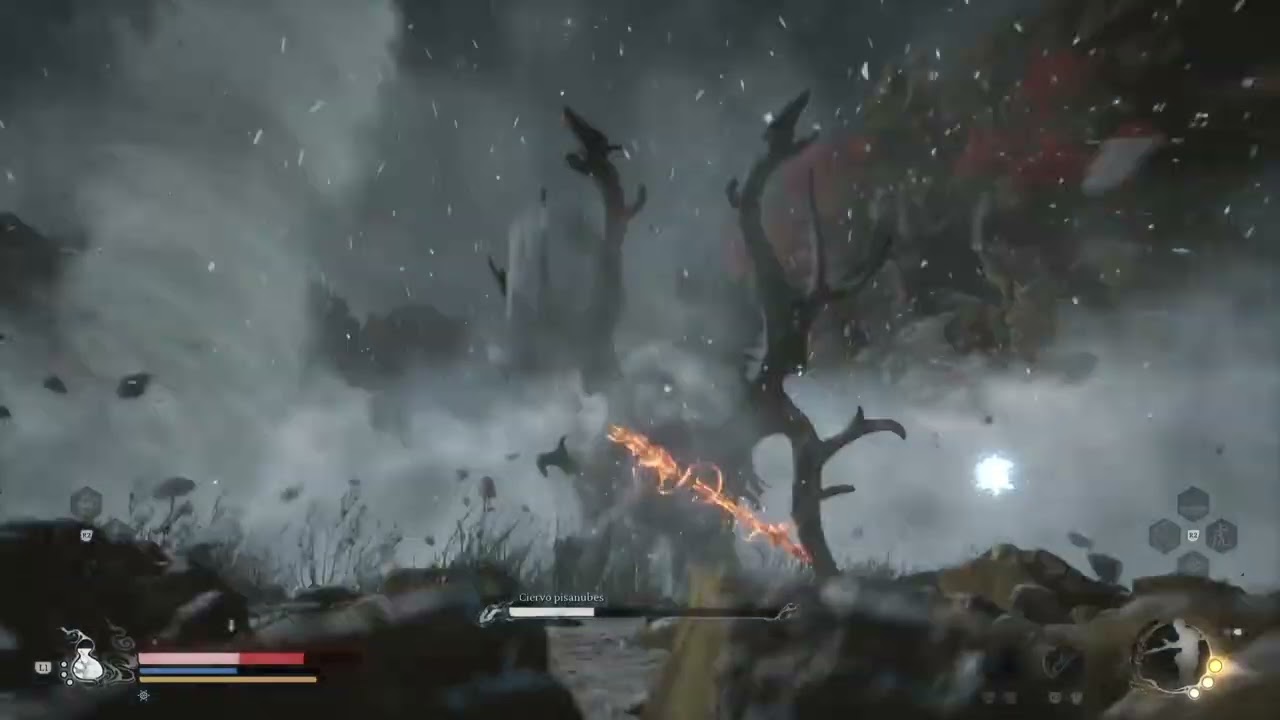 Black Myth: Wukong Derrotando al Ciervo Pisanubes