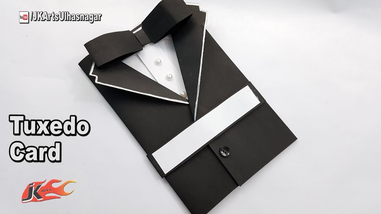 Father's Day Card Idea | How to make Suit Tuxedo Card | JK Arts 1234