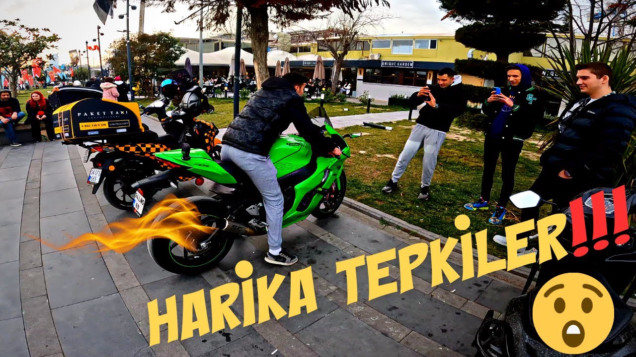 HARİKA TEPKİLER !!! / KAWASAKİ ZX10RR BU NASIL MOTOR / BEŞİKTAŞ SAHİL  (MOTOVLOG)