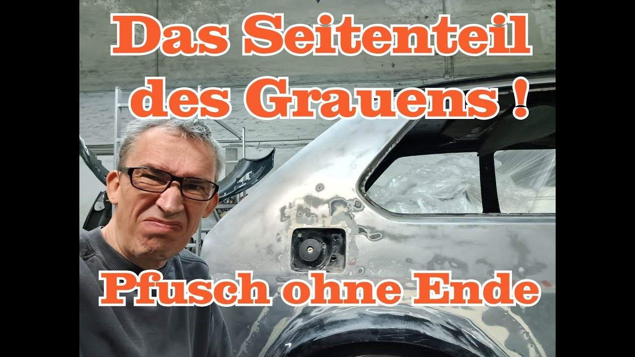 Golf 1 GTi, Rückbau der Tuning-Sünden, Das Seitenteil des Grauens !