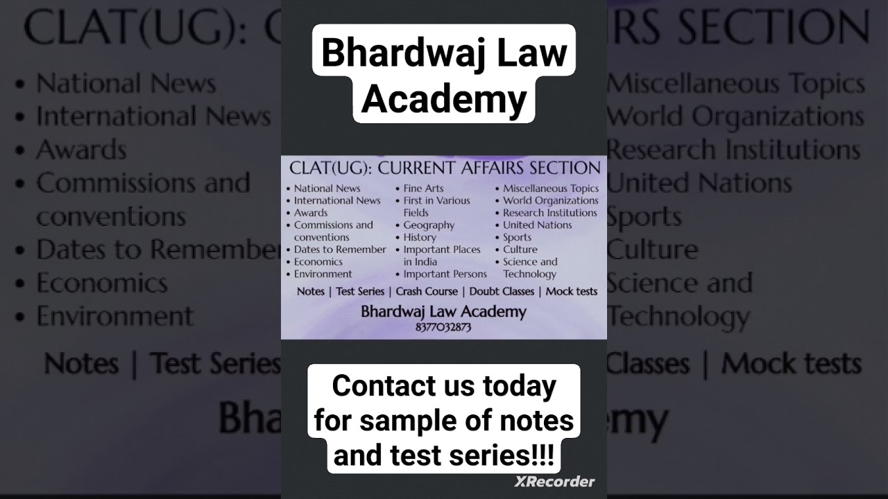 🎓✨The what's what and who's who of Current Affairs Section in CLAT exam!⏳🔎 