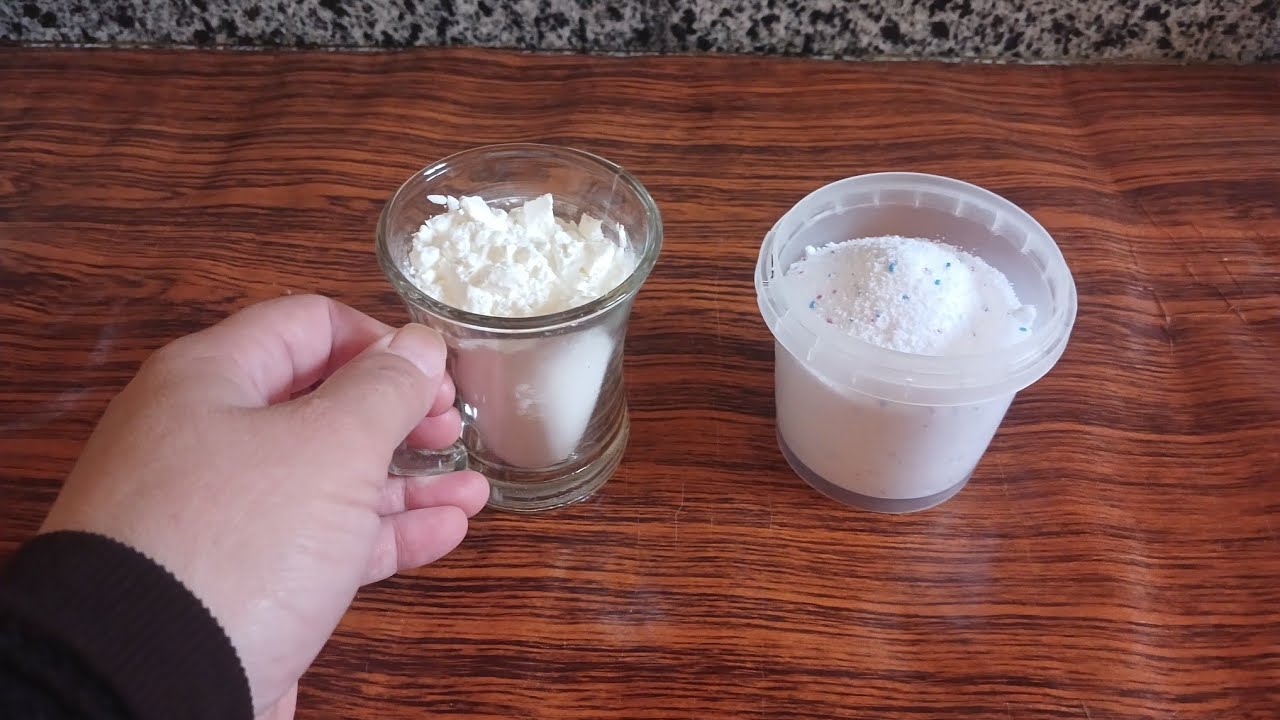 #حطي النشا علي مسحوق الغسيل وارتاحي طول الشهر وصفه قويه جدا نظافة ورغوة وريحة وتوفير 👍