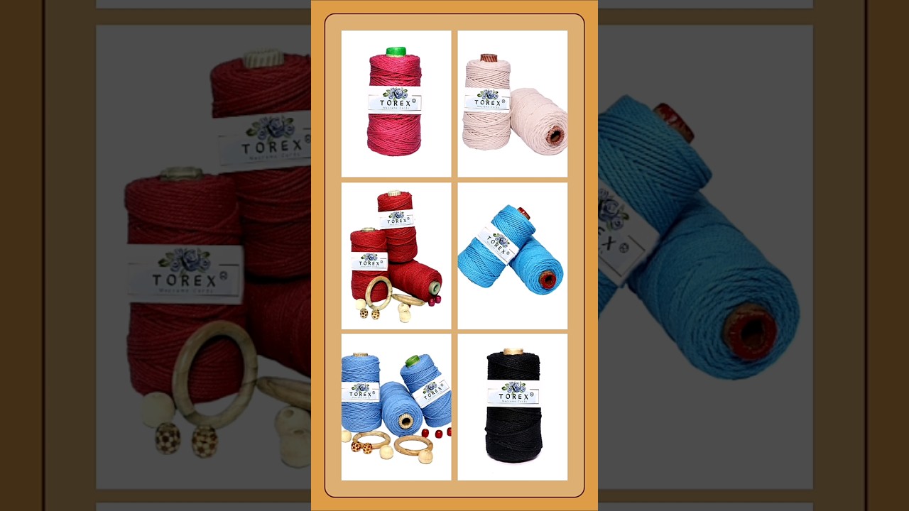 ✨ Color Your Craft with TorexThread! 🎨🧶 macrame cord in Delhi wholesale @torexthreads