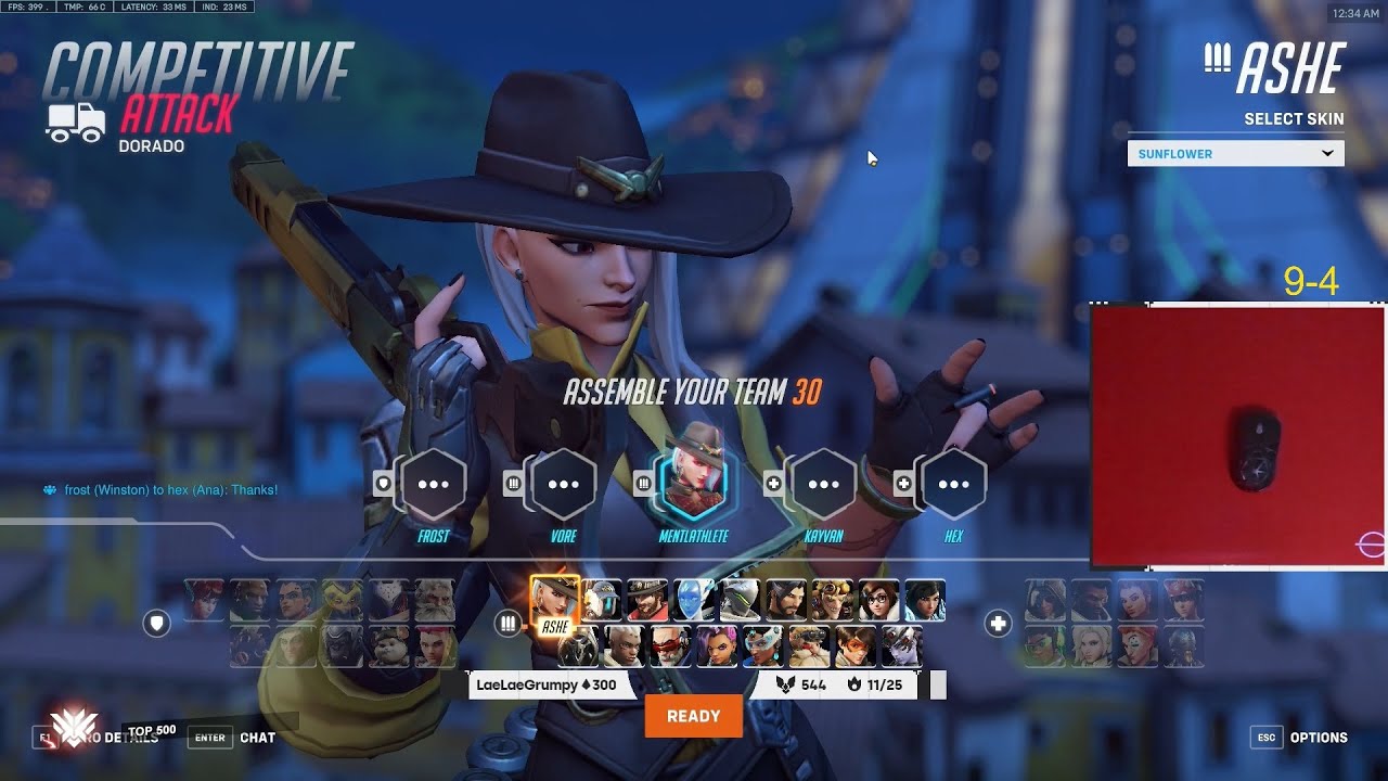 32K DMG! GALE INSANE ASHE + CASSIDY OVERWATCH 2 SEASON 3 GAMEPLAY TOP 500