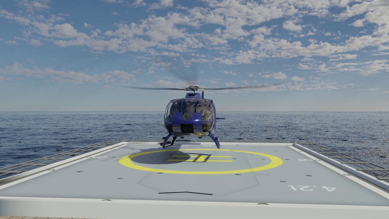 Helideck helicopter operations