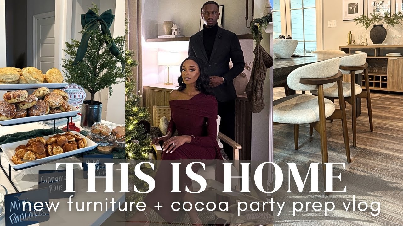 THIS IS HOME VLOG | hot cocoa party prep | clean with me | holiday vlog 2025