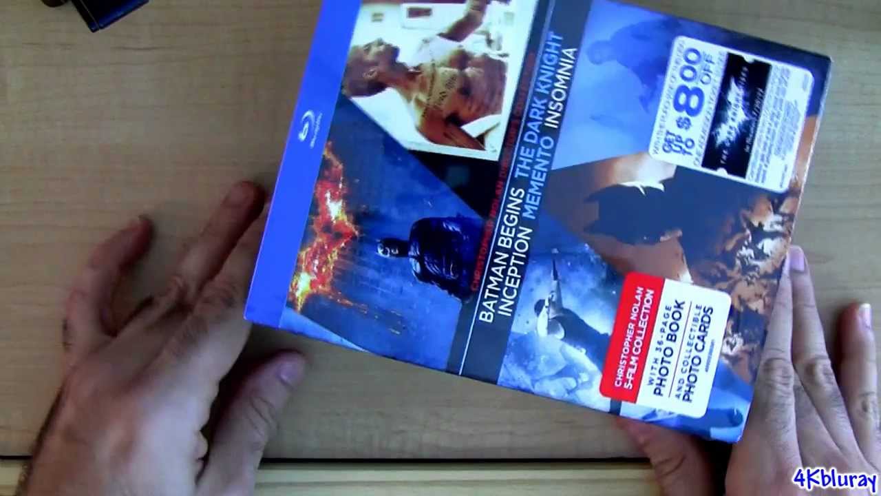 Christopher Nolan Blu ray Director's Collection Unboxing Review 5 Movies Dark Knight Batman