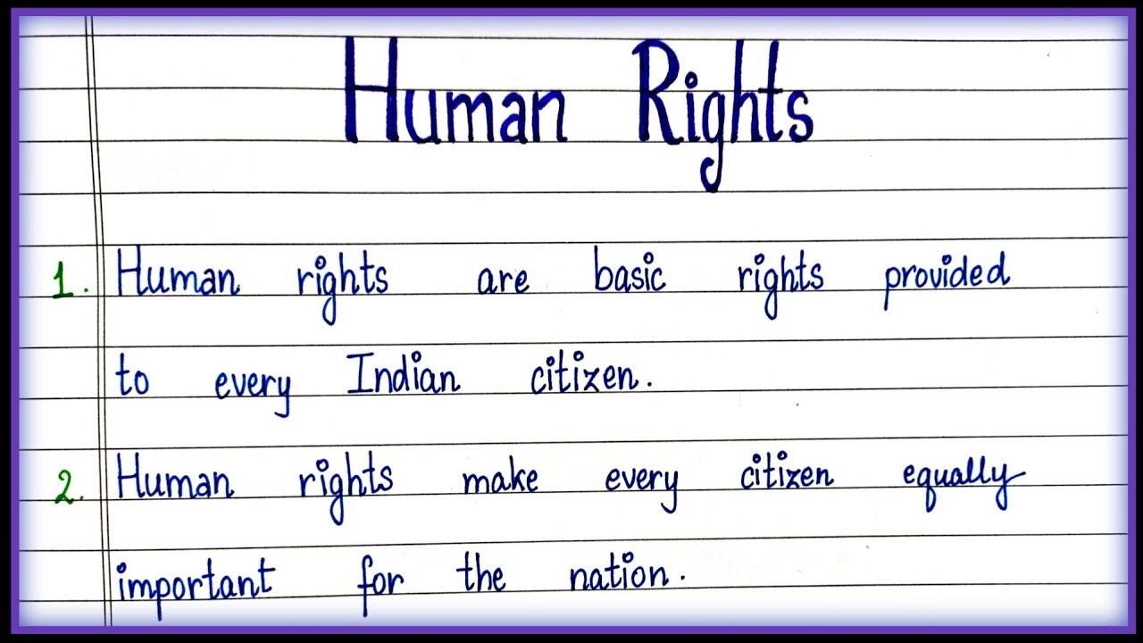 10 Lines on Human Rights in English| Essay on Human Rights| Human Rights Essay|