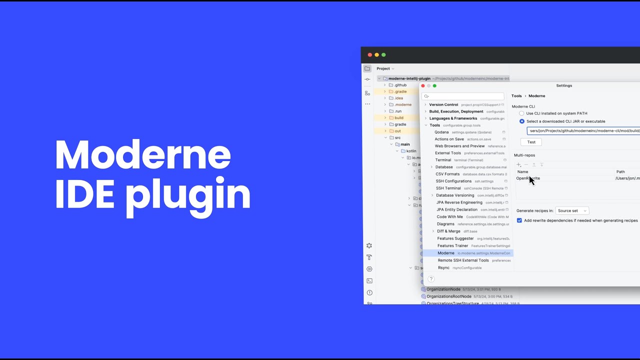 Introducing the Moderne IDE plugin