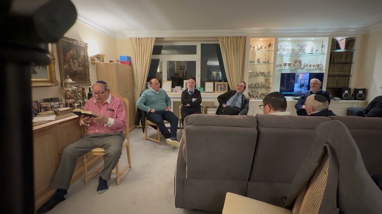 Monthly Gathering at Cantor Moshe Dubiner home