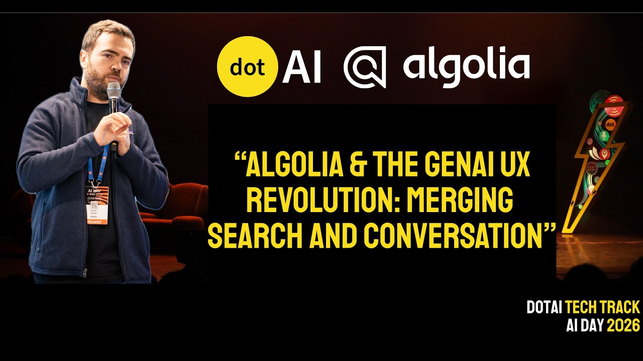 Algolia & The GenAI UX Revolution: Merging Search and Conversation at dotAI Tech Track AI Day