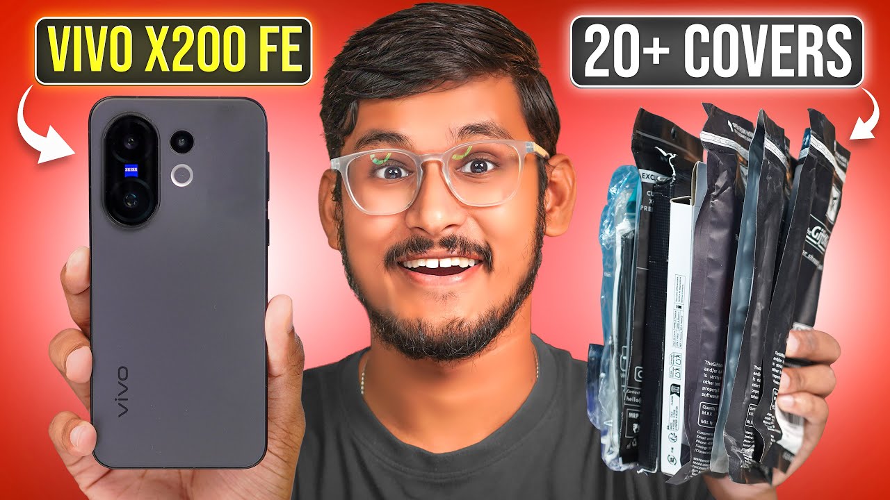Задняя крышка VIVO X200 FE | Закаленное стекло VIVO X200 FE | Распродажа Amazon в честь индийског...